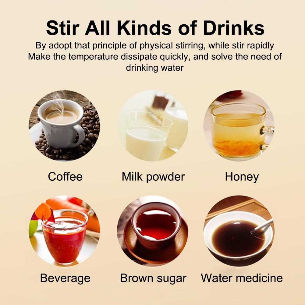 Self Stirring Mug, Rechargeable Auto Magnetic Coffee Mug with Digital Display