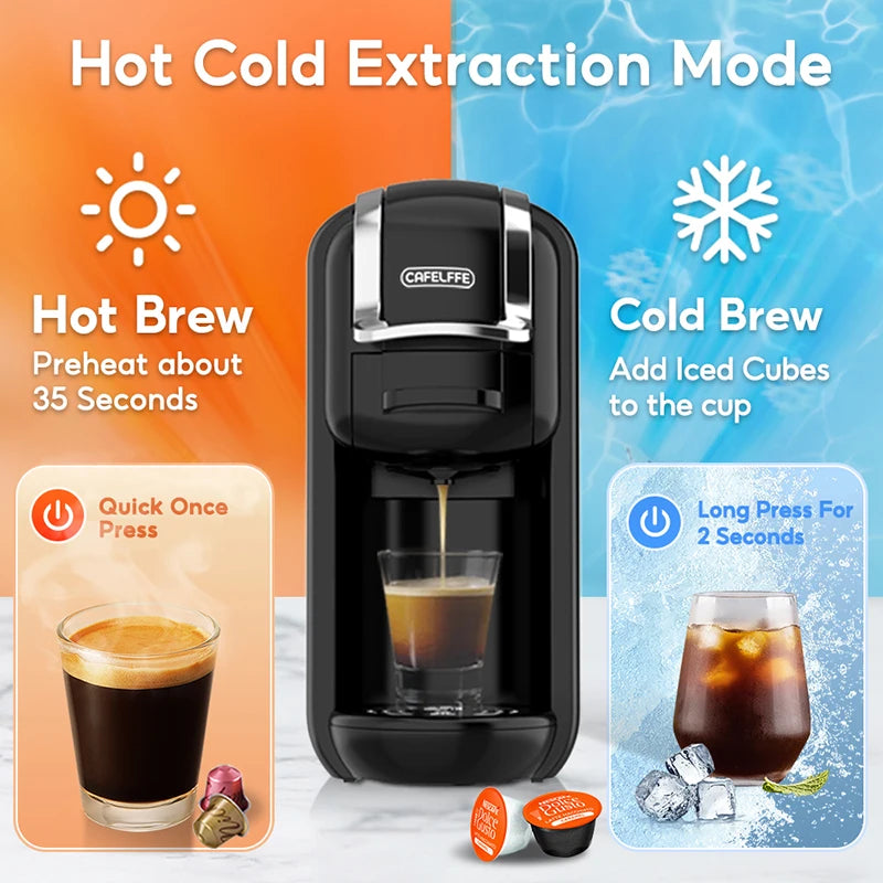 CAFELFFE MK-603 Capsule Coffee Machine Hot Cold Brew Espresso Maker