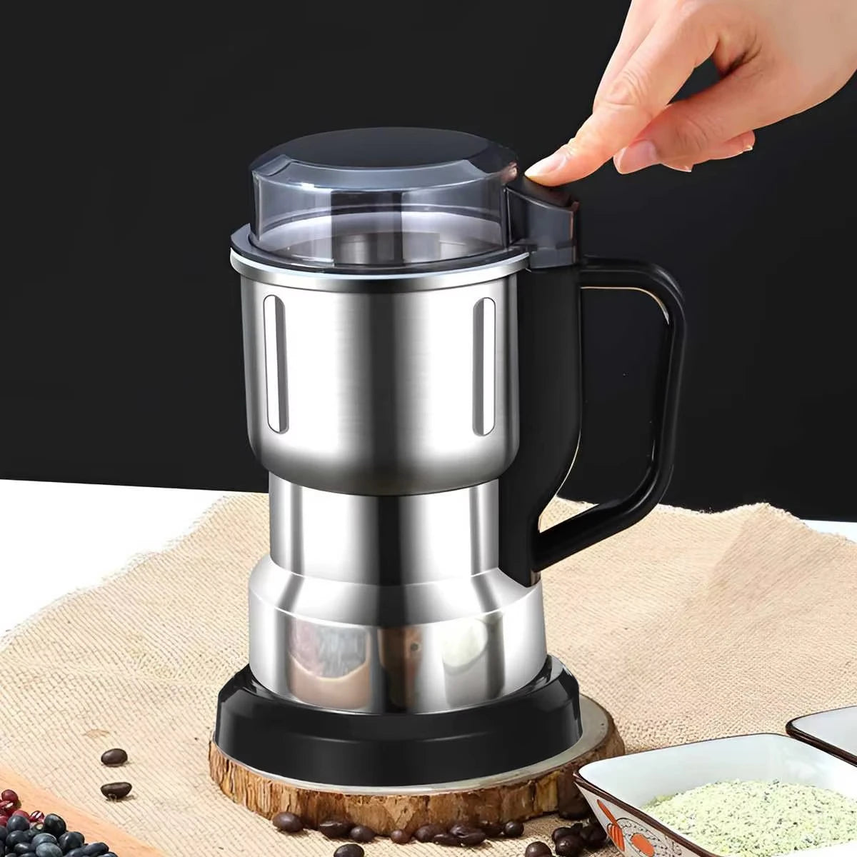 Multipurpose Electric Coffee Bean Grinding Tool Stainless Coffee Grinder