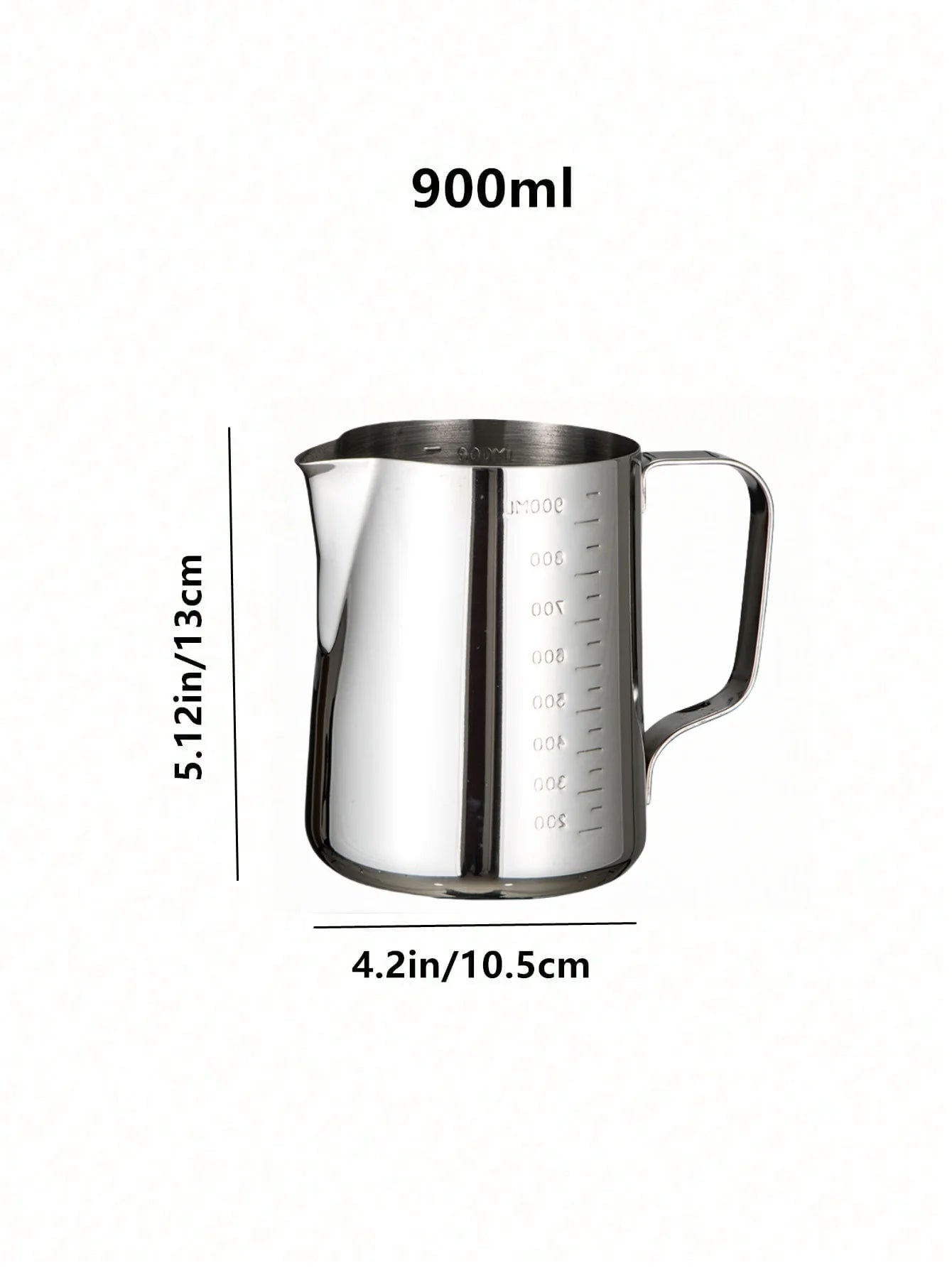 Milk Frothing Pitcher Espresso Steaming Pitchers Stainless Steel Milk Steamer Cup