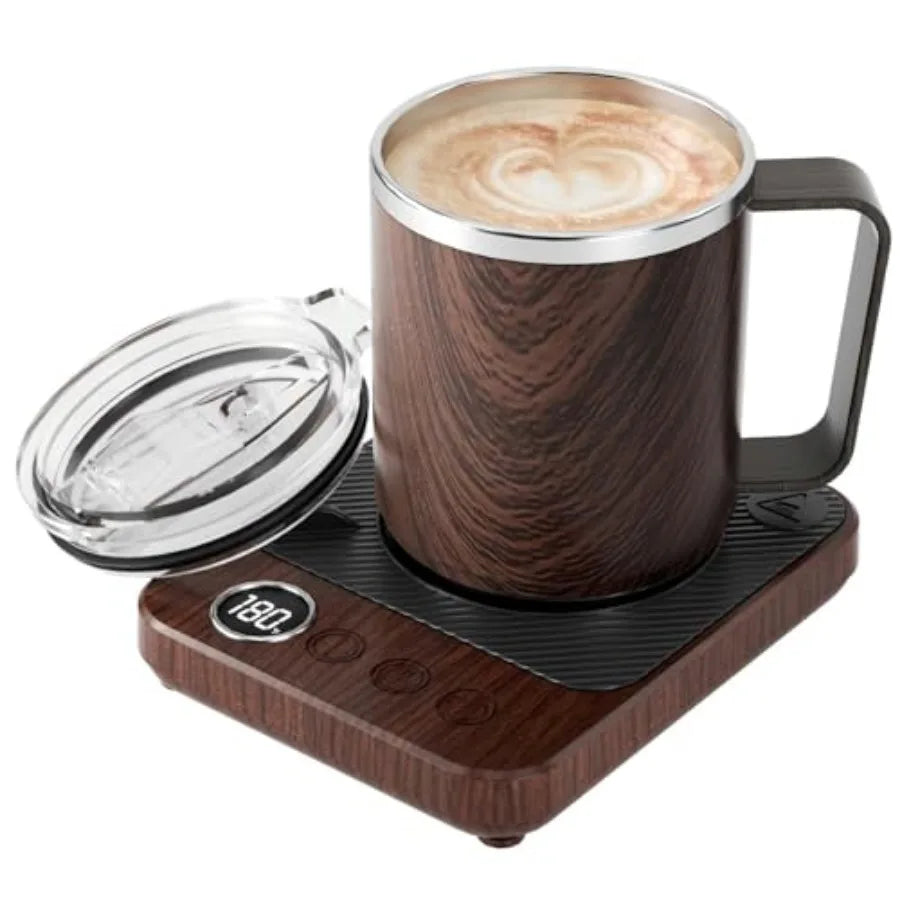 Coffee Mug Warmer and Mug Set for Desk Smart Coffee Cup Warmer with Heated Mug