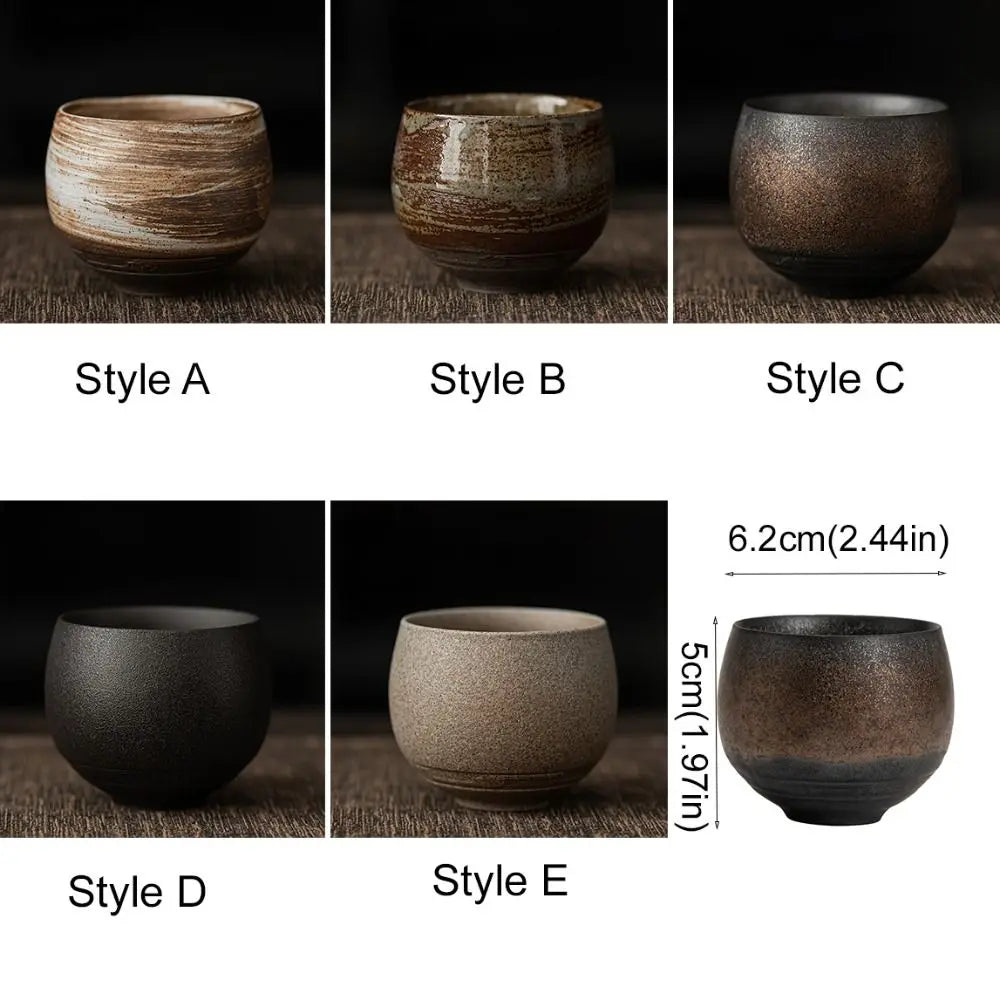 Household Japanese Stoneware Tea Cup Ancient Style 80ml Master Cup