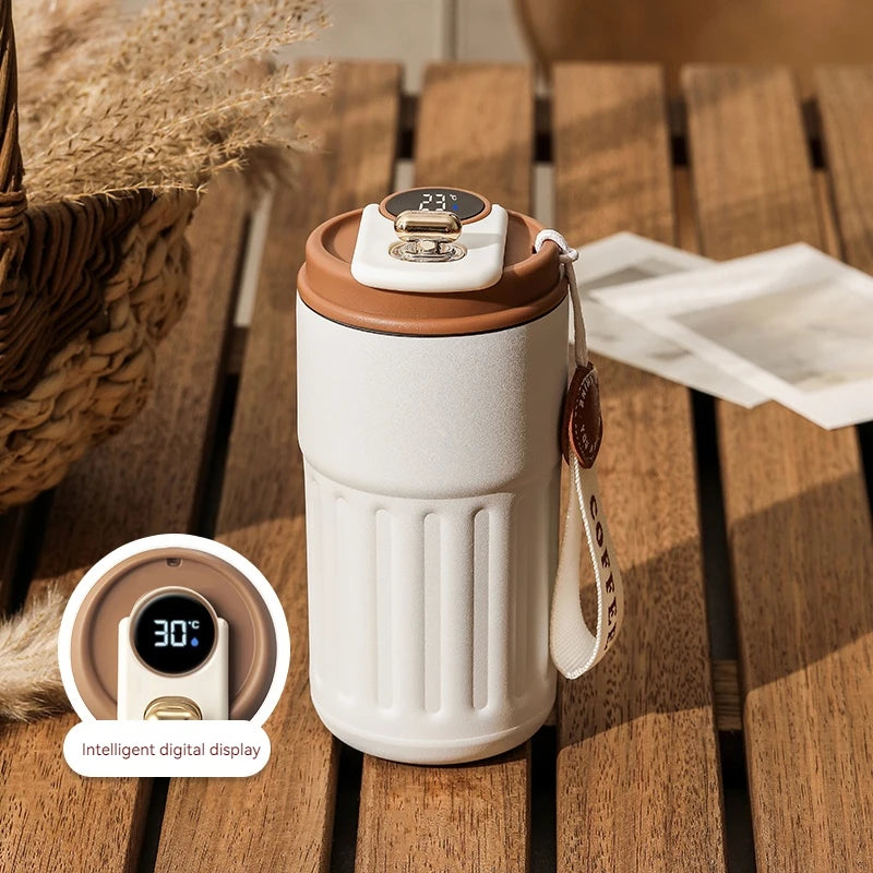 Stainless Steel Thermo Water Bottle LED Temperature Display Coffee cup