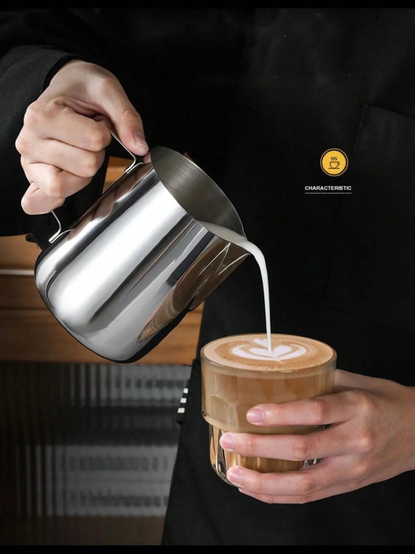 Milk Frothing Pitcher Espresso Steaming Pitchers Stainless Steel Milk Steamer Cup