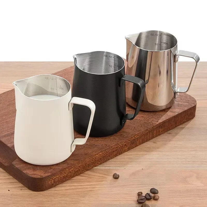 Coffee Milk Frothing Pitcher Jug 304 Stainless Steel Precise Scale Latte Barista