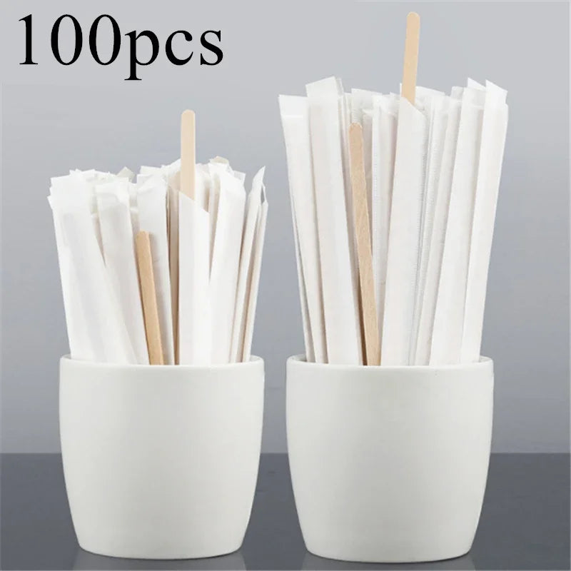 Single Packaged Coffee Wood Coffee Stirrer Disposable Wood Stirring Rod