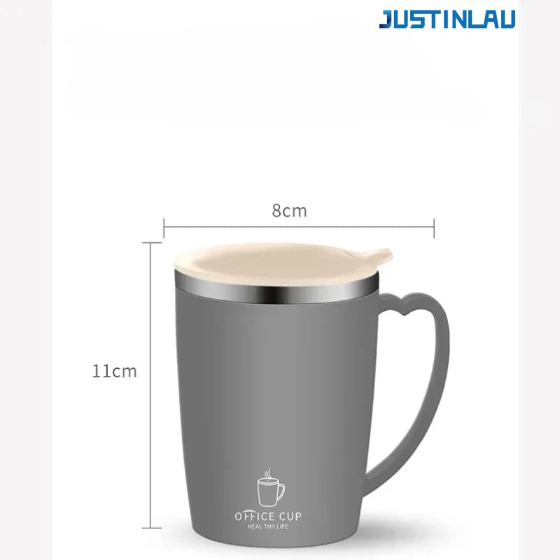 Stainless Steel Double-layer Insulated Cups Water Bottle Handle Coffee Cup