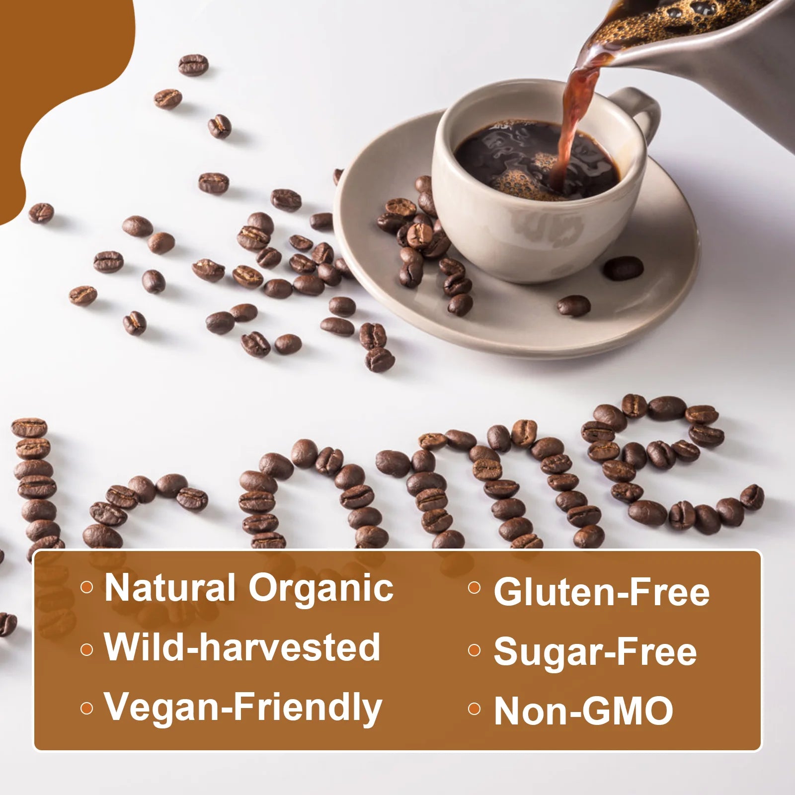Mushroom Coffee for Immunity and Focus Health Boost Memory Free 1 Spoonful
