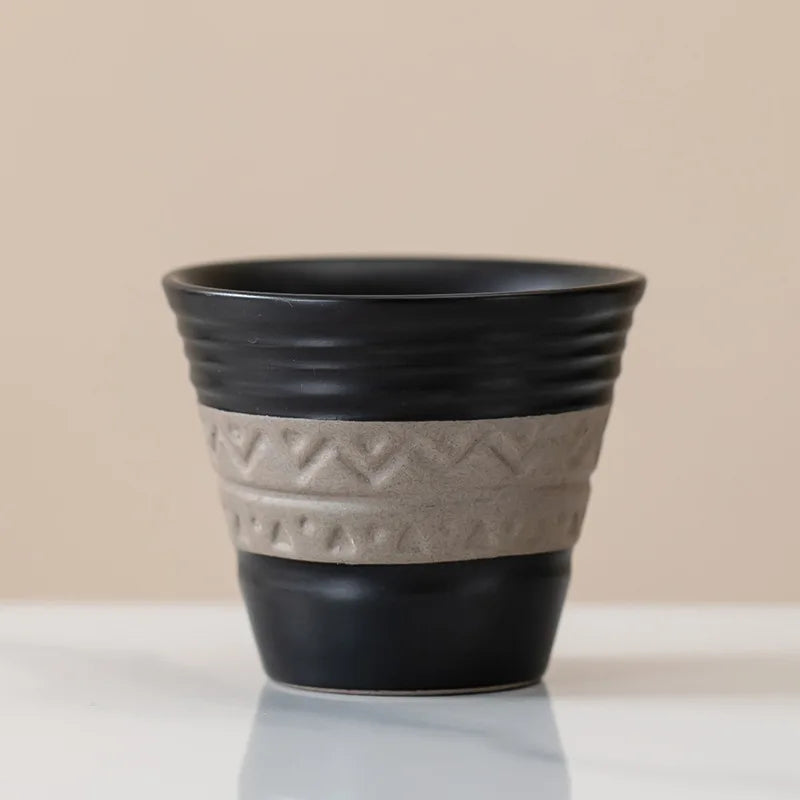 Coffee Cup Small Vintage Coarse Ceramic Concentrated Latte Cup Ceramic Tea Cup