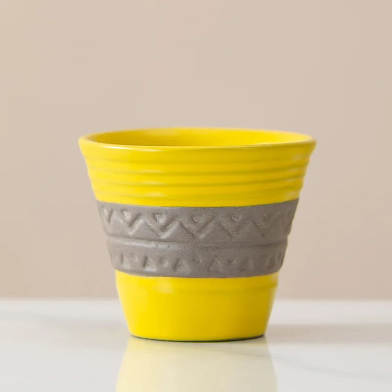 Coffee Cup Small Vintage Coarse Ceramic Concentrated Latte Cup Ceramic Tea Cup