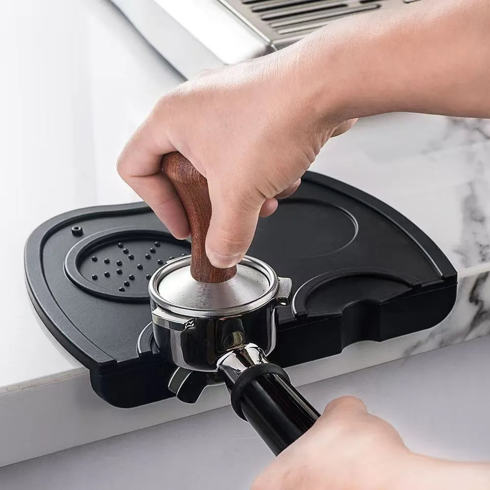 Coffee Tamper Mat Non-Slip Espresso Silicone Pad Cafe Barista Tools