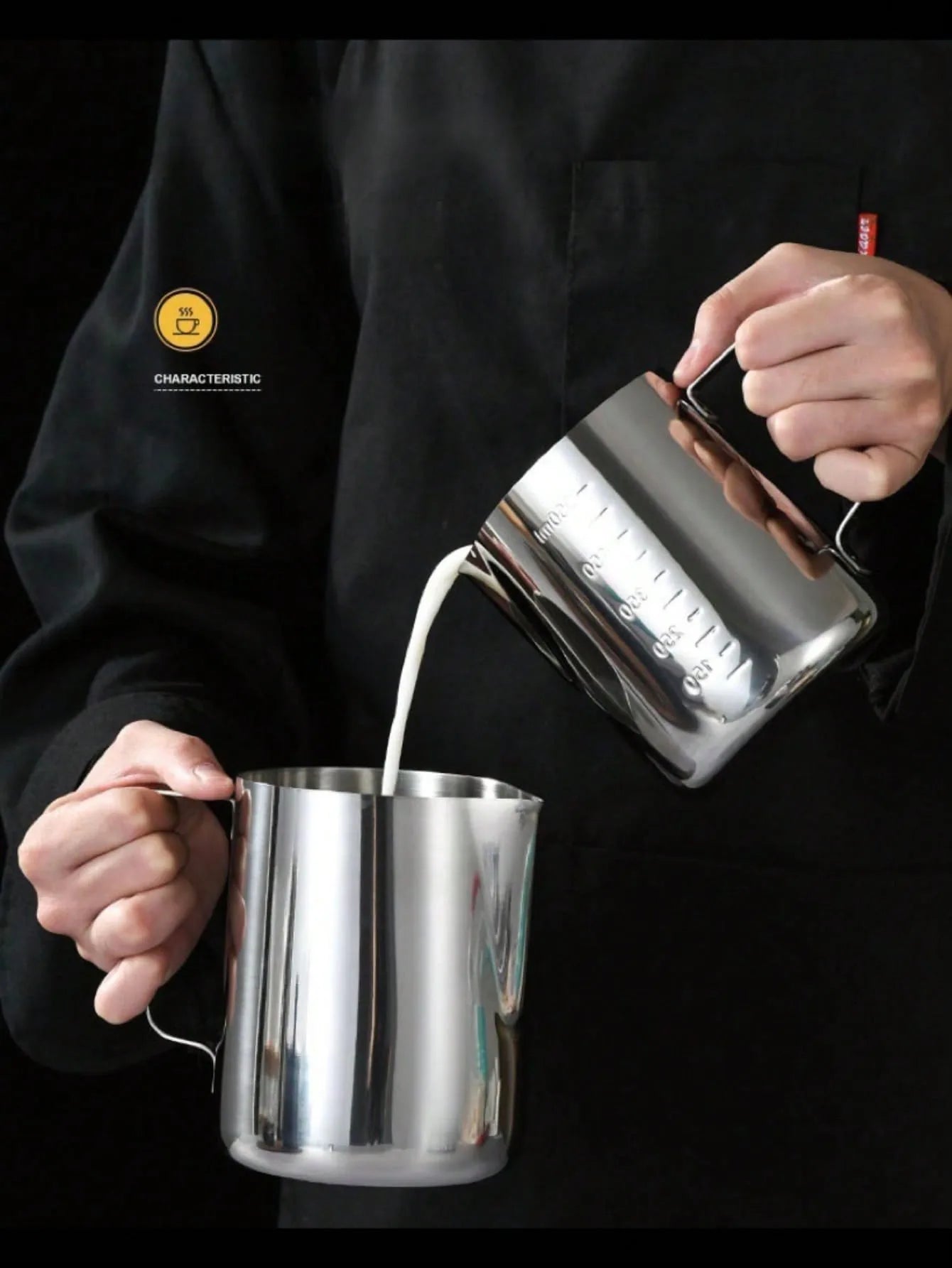 Milk Frothing Pitcher Espresso Steaming Pitchers Stainless Steel Milk Steamer Cup