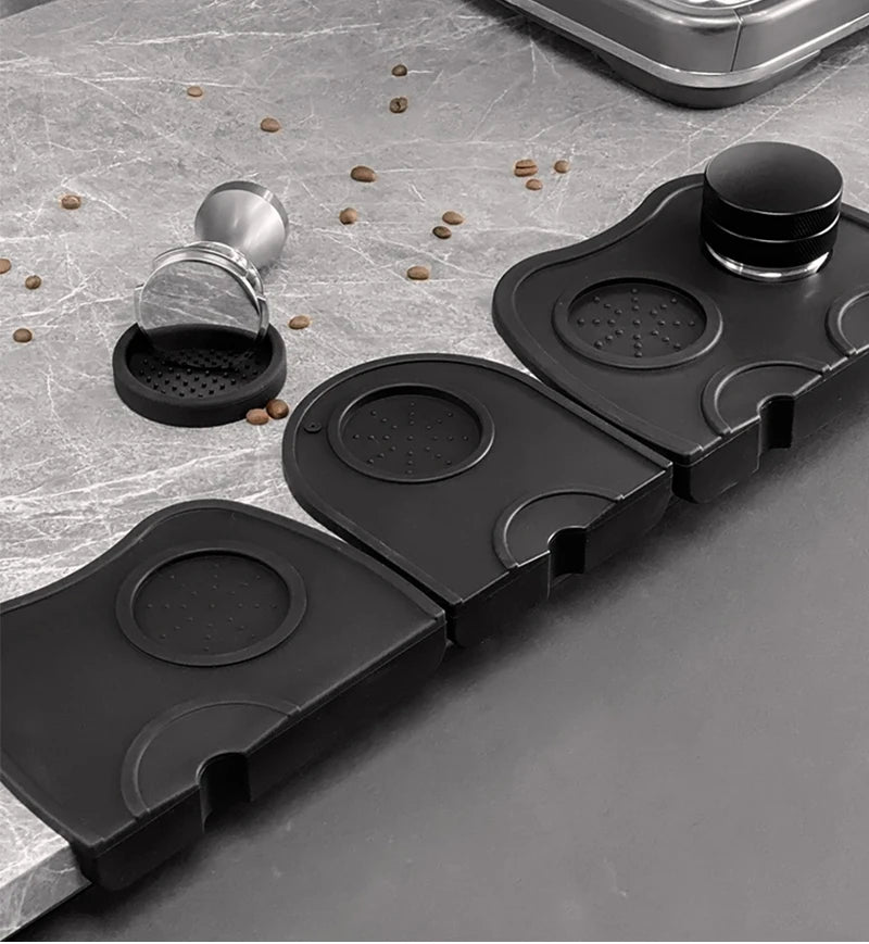 Coffee Tamper Mat Non-Slip Espresso Silicone Pad Cafe Barista Tools