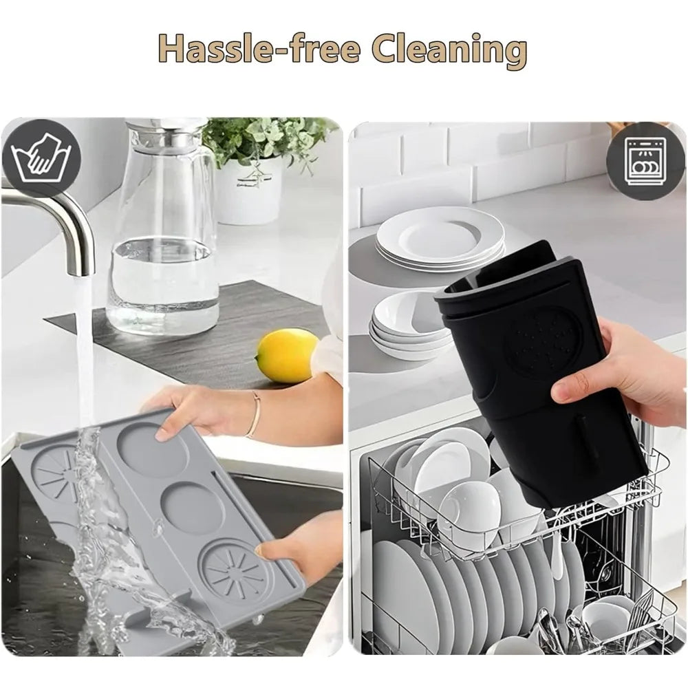 Silicone Coffee Tamper Mat Espresso Distributor Station Portafilter Silicone Pad