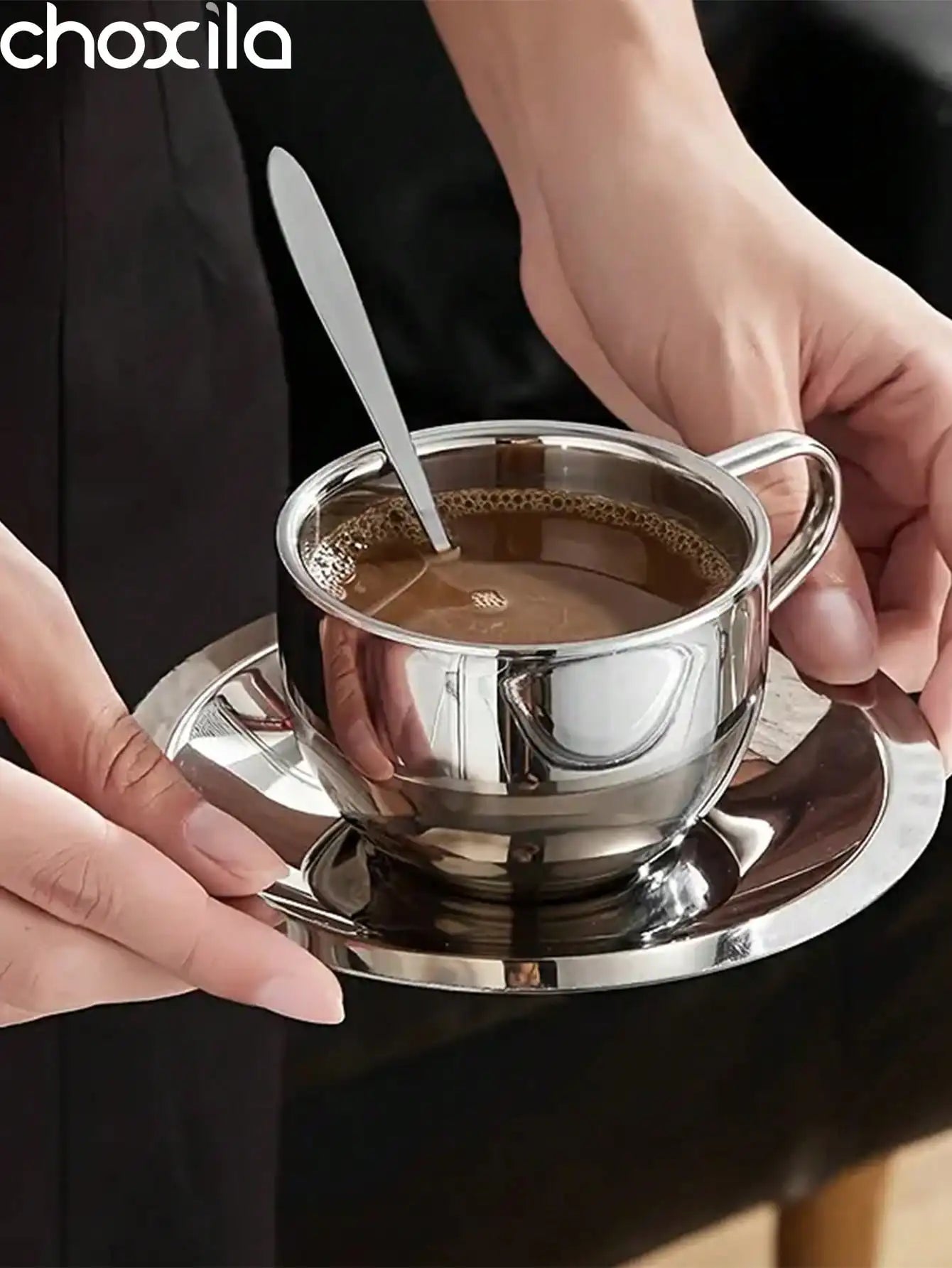 Coffee Mug, Milan Coffee Cup Set, Coffee Cup & Saucer & Spoon, Mugs Coffee Cup
