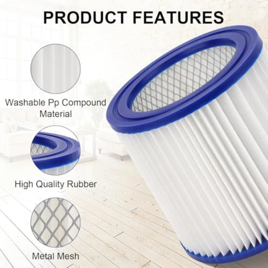 HEPA Cartridge Filter Replacement Compatible with Shop-Vac Ash Vacuum