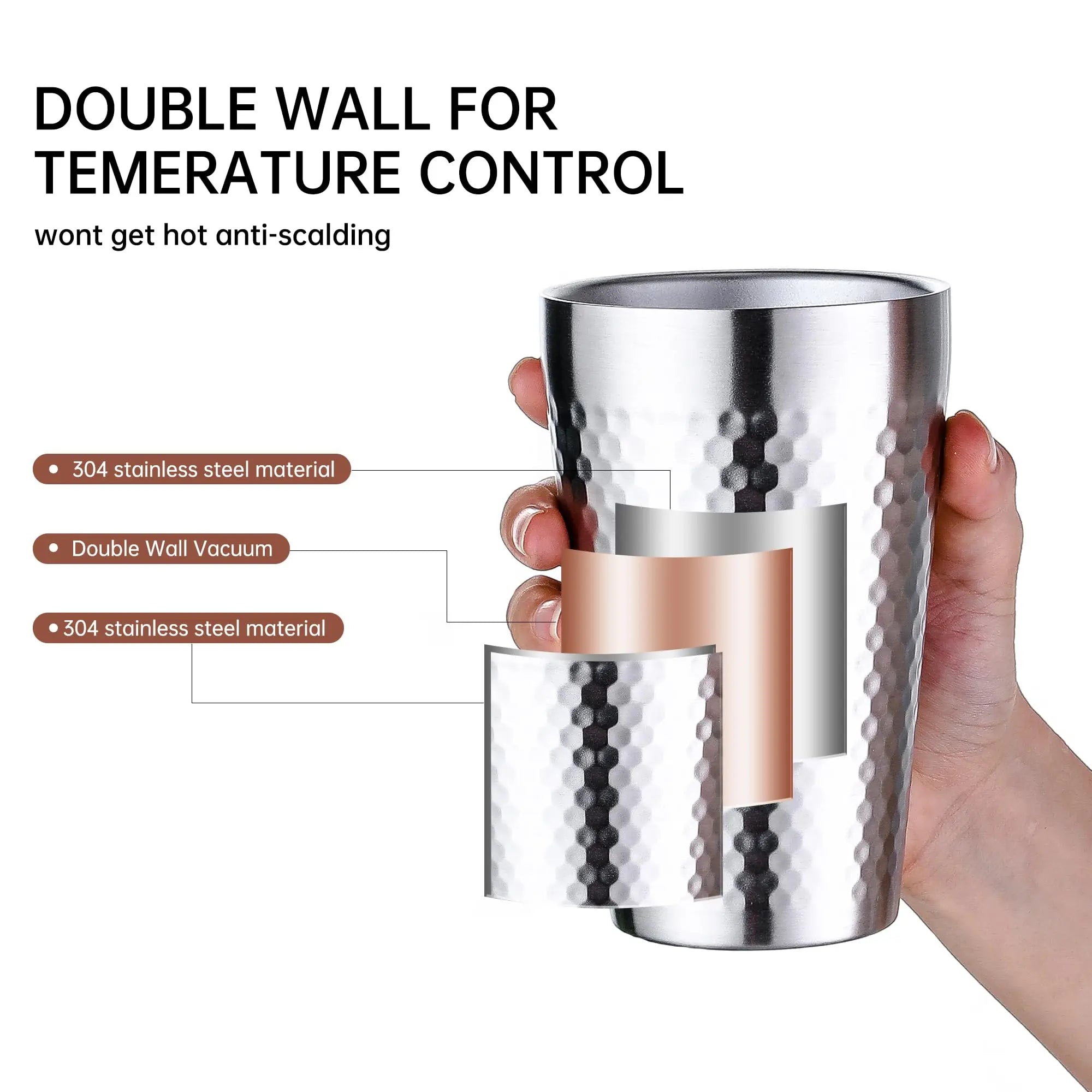 Beer Cup Coffee Cup Korean Cup Diamond Hammer Outdoor Camping Water Cup