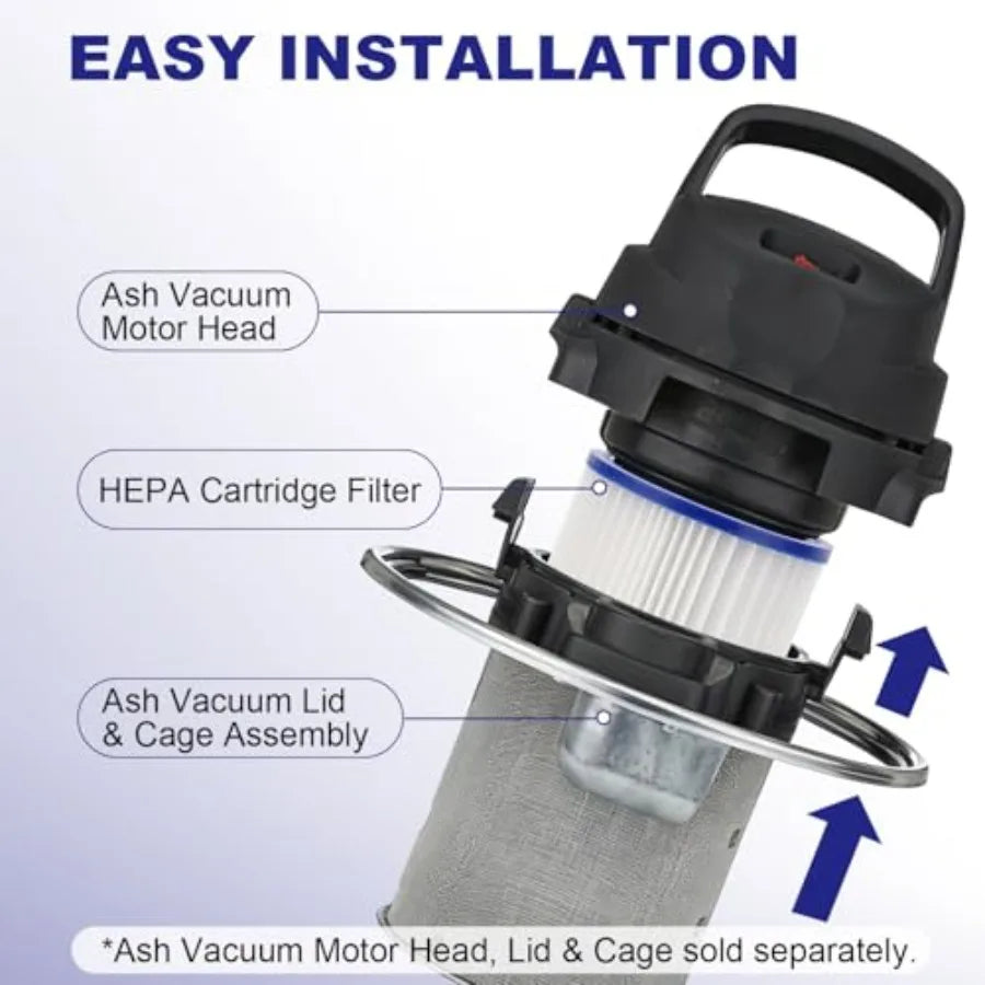 HEPA Cartridge Filter Replacement Compatible with Shop-Vac Ash Vacuum