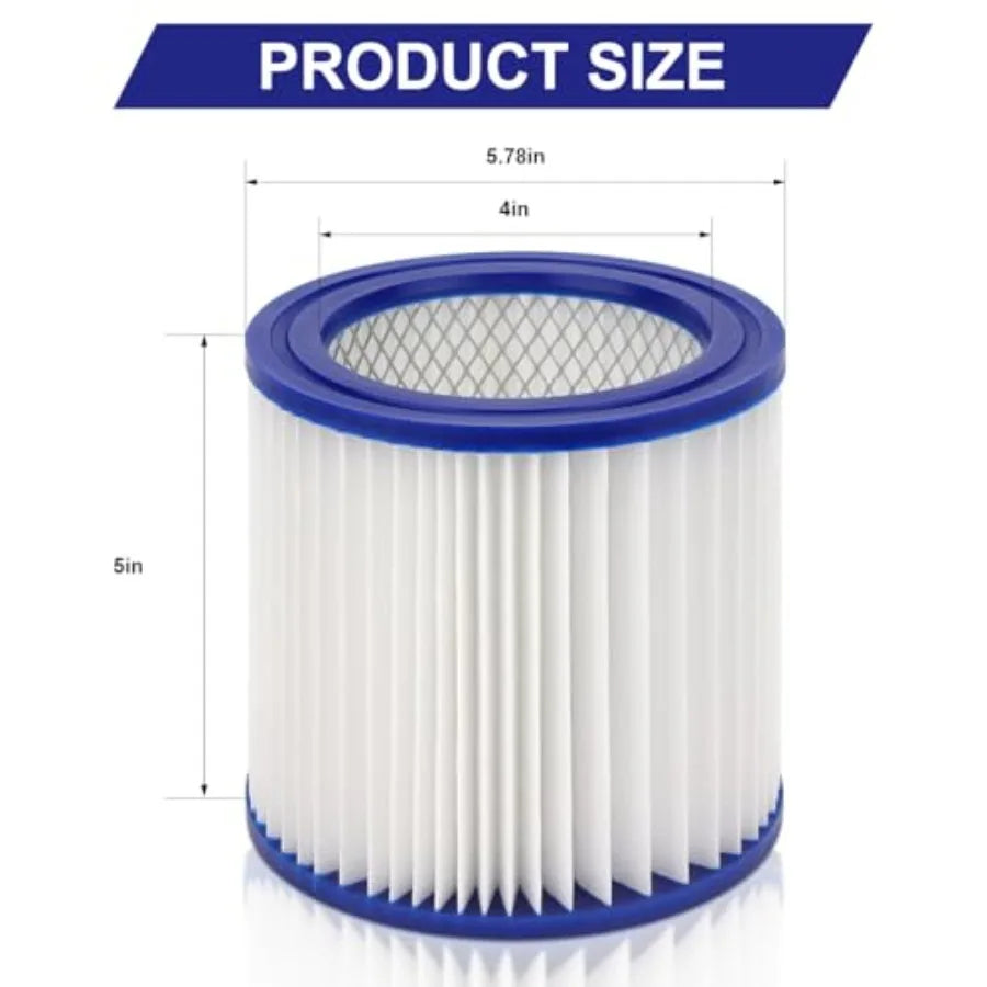 HEPA Cartridge Filter Replacement Compatible with Shop-Vac Ash Vacuum