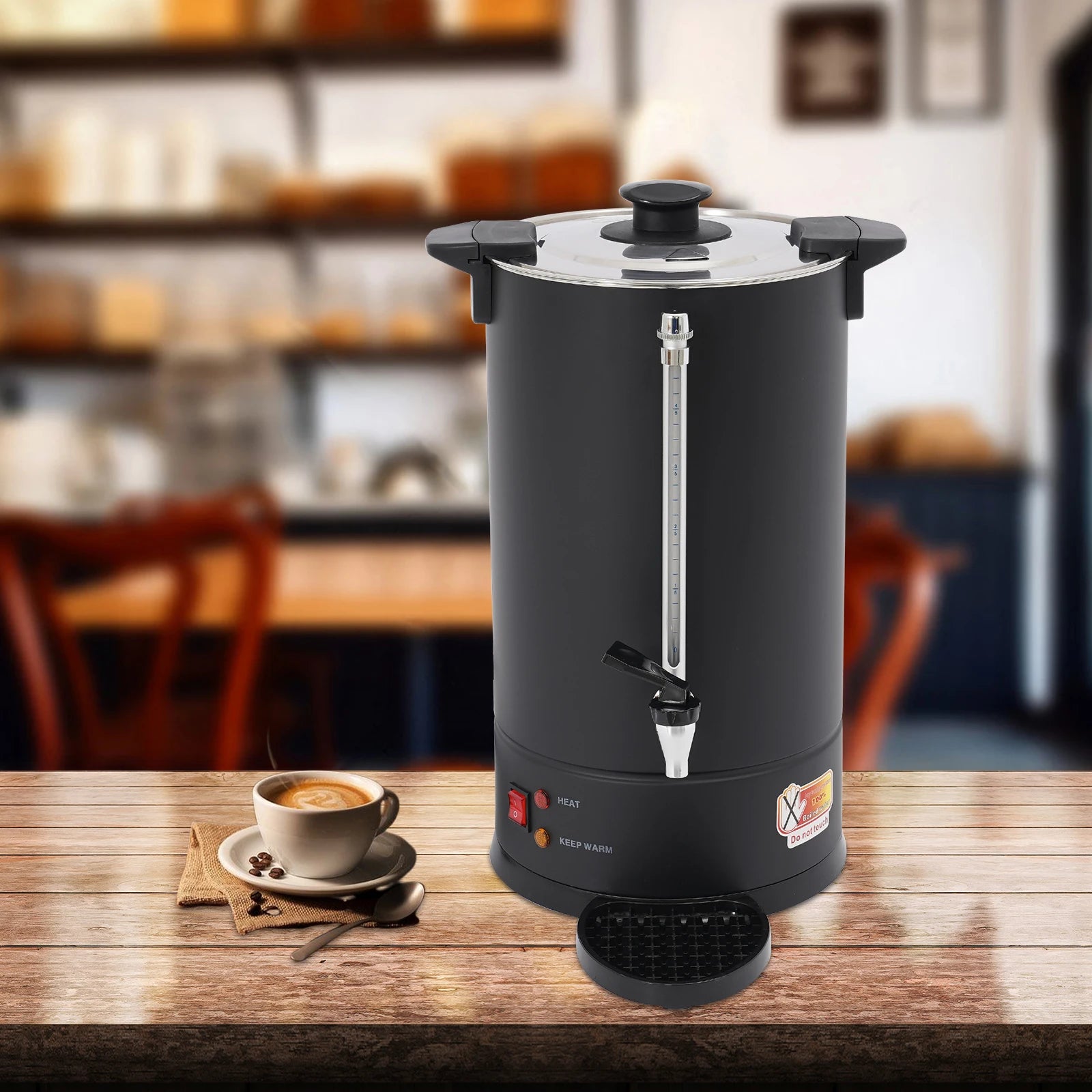 Commercial Electric Coffee Pot Black Hot Water Dispenser Coffee Brewing Coffee