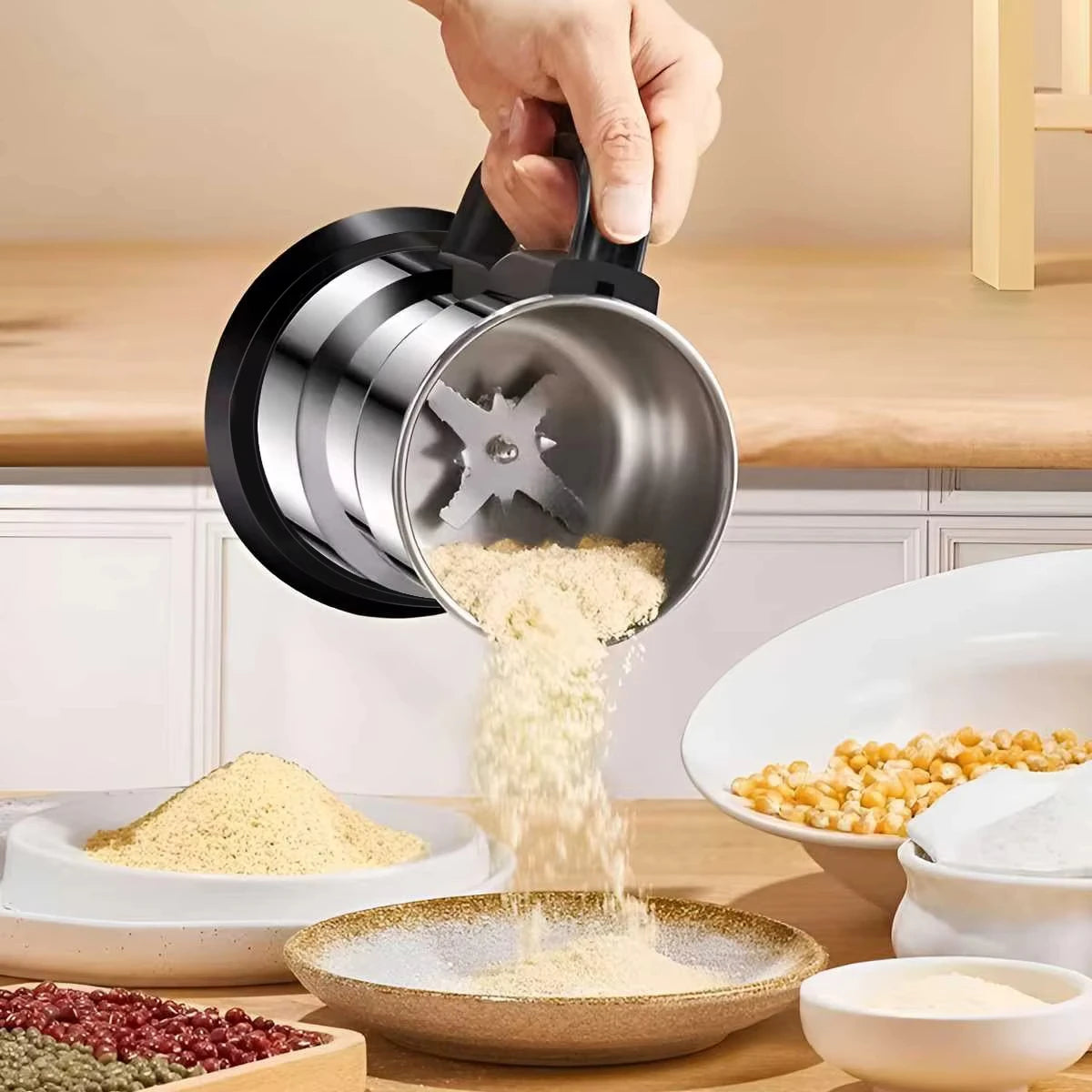 Multipurpose Electric Coffee Bean Grinding Tool Stainless Coffee Grinder