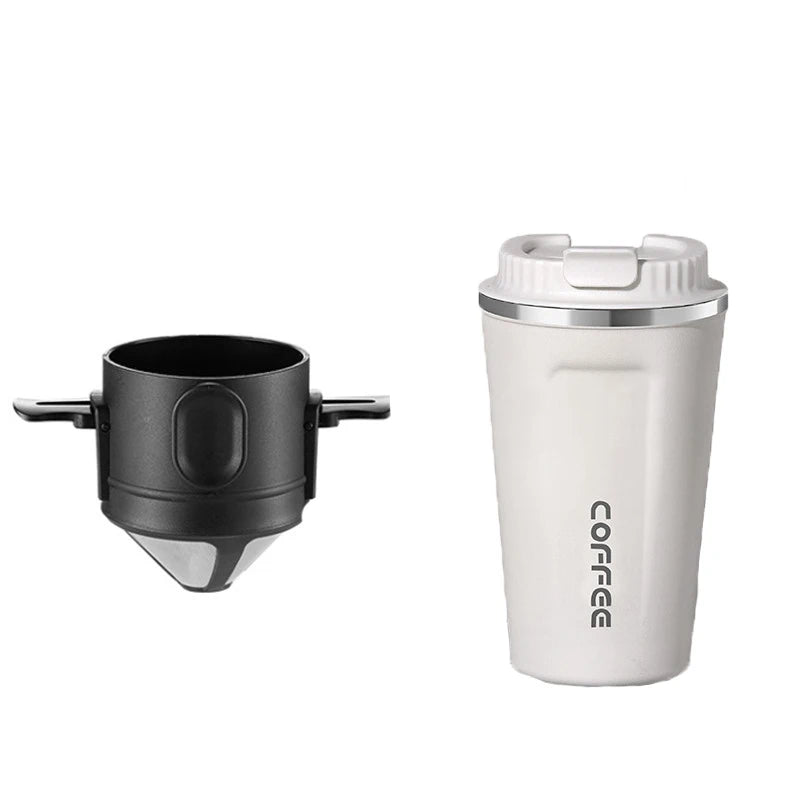 304 Stainless Steel Portable Coffee Filter Drip Coffee Tea Holder Reusable Mug