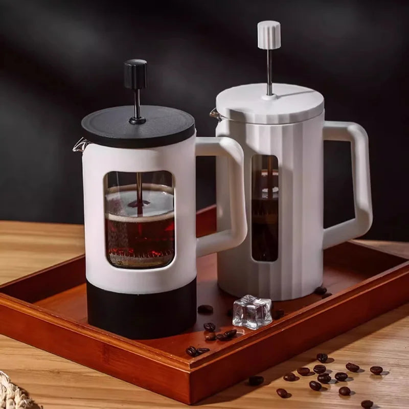 French press coffee maker 600ML coffee pot, kitchen tools utensils glass