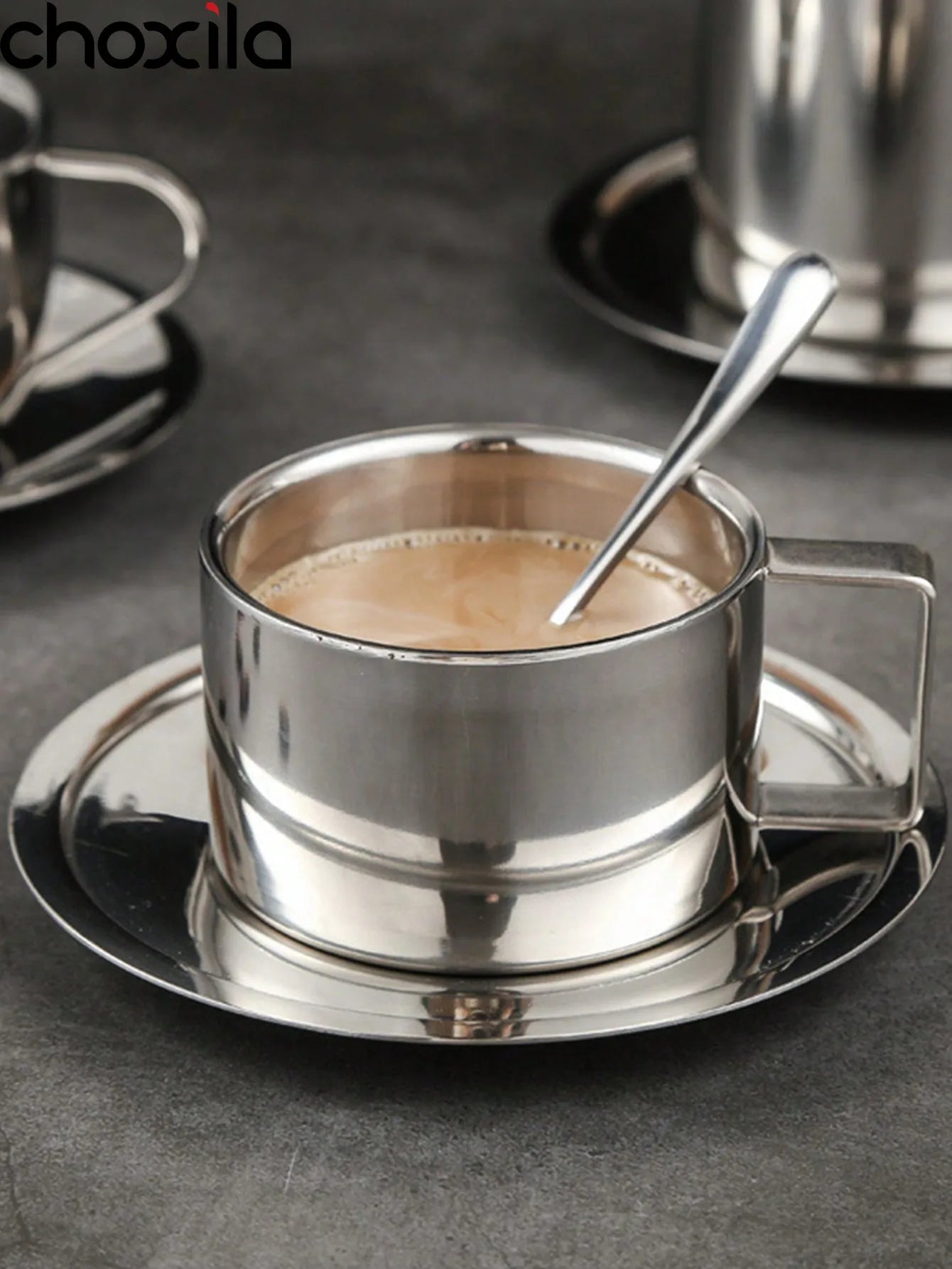 Coffee Mug, Milan Coffee Cup Set, Coffee Cup & Saucer & Spoon, Mugs Coffee Cup