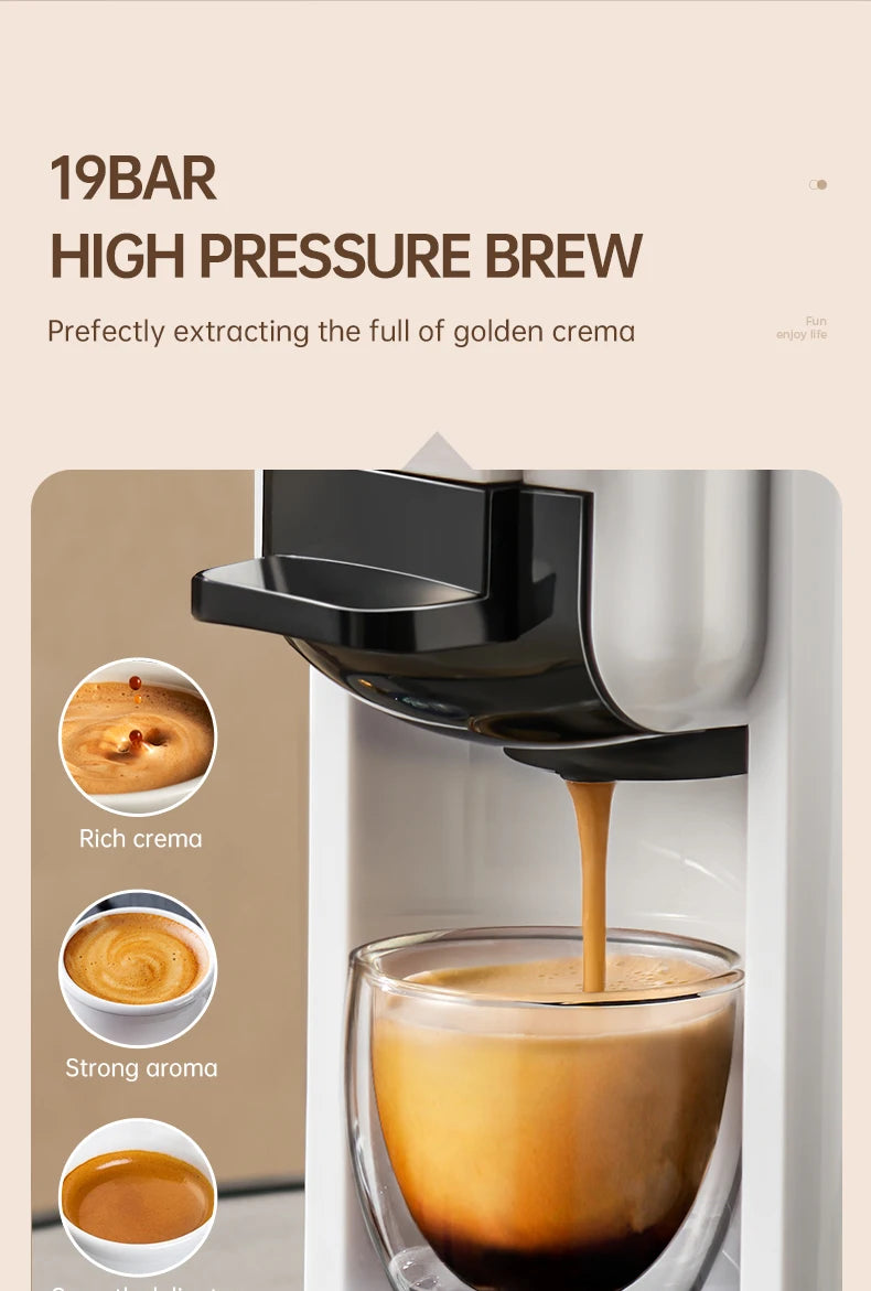 CAFELFFE MK-603 Capsule Coffee Machine Hot Cold Brew Espresso Maker