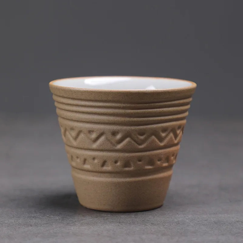 Coffee Cup Small Vintage Coarse Ceramic Concentrated Latte Cup Ceramic Tea Cup