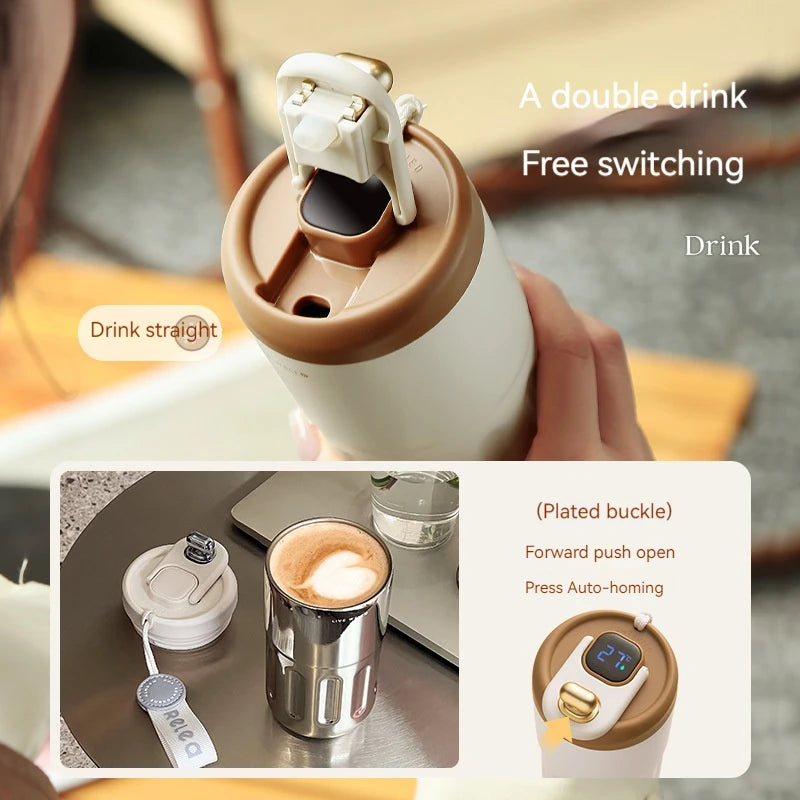 Stainless Steel Thermo Water Bottle LED Temperature Display Coffee cup