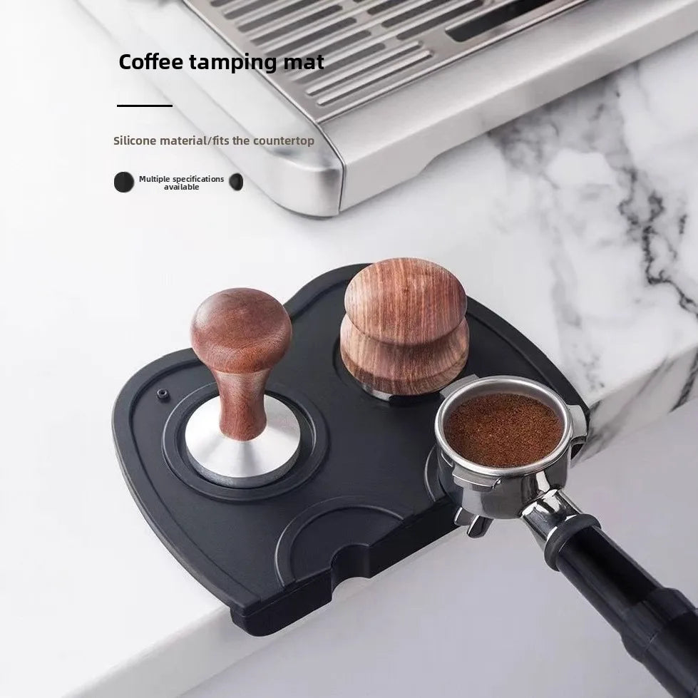 Coffee Tamper Mat Non-Slip Espresso Silicone Pad Cafe Barista Tools