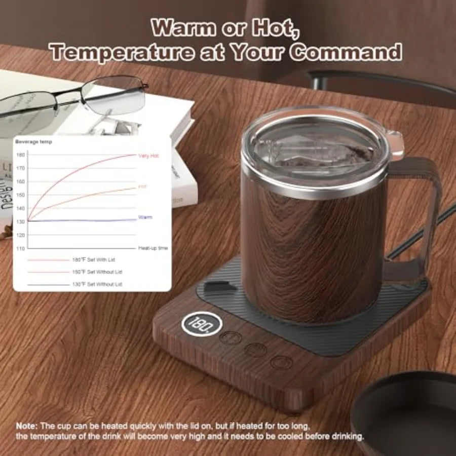 Coffee Mug Warmer and Mug Set for Desk Smart Coffee Cup Warmer with Heated Mug
