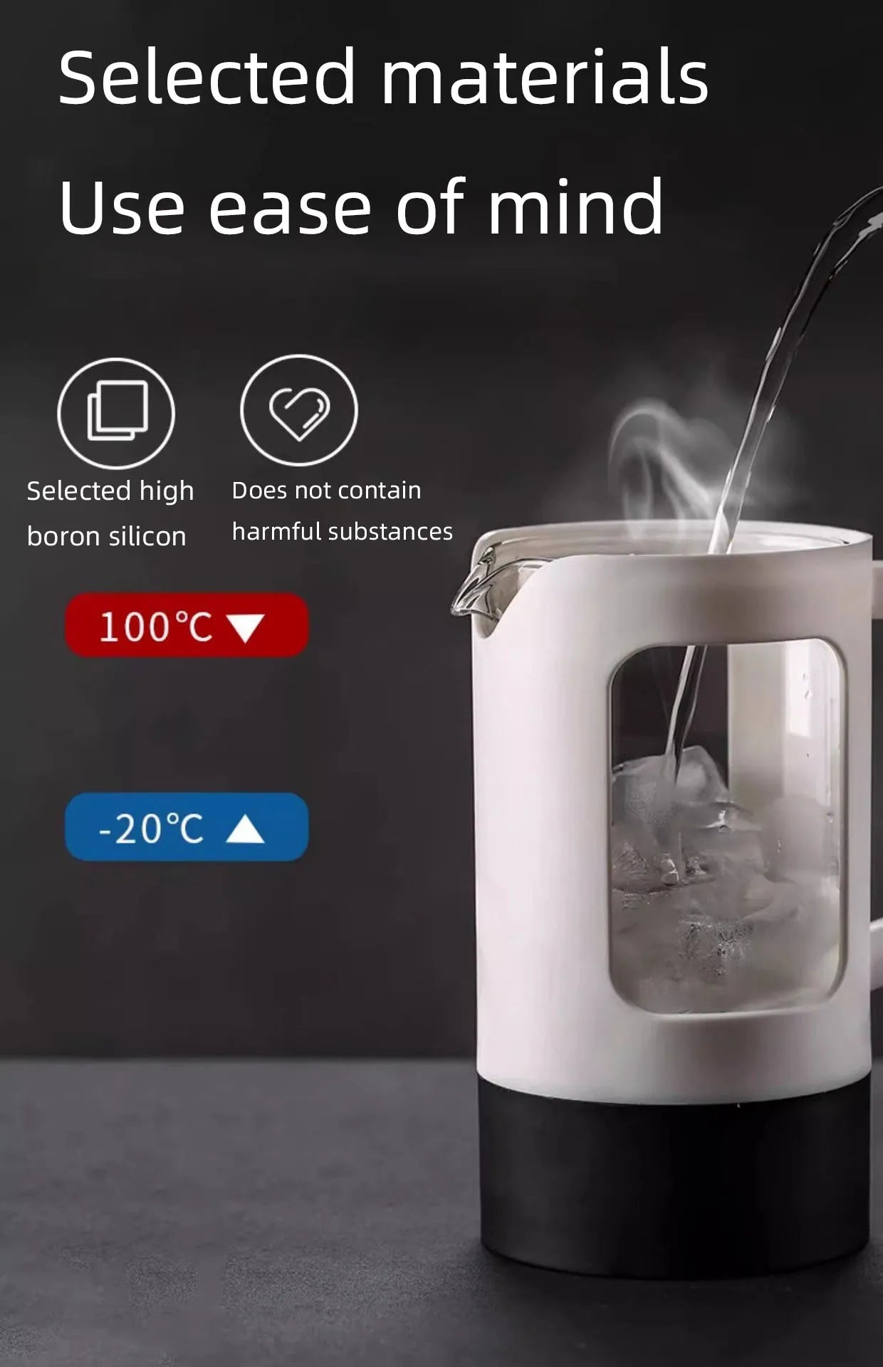French press coffee maker 600ML coffee pot, kitchen tools utensils glass