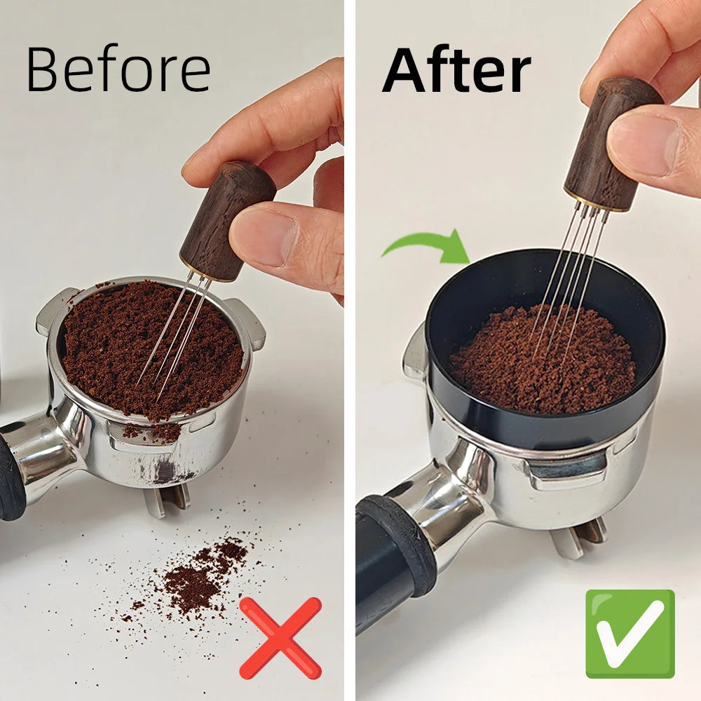 Coffee Needle Distributor Coffee Powder Stirrer Wood Handle Espresso Stirrer