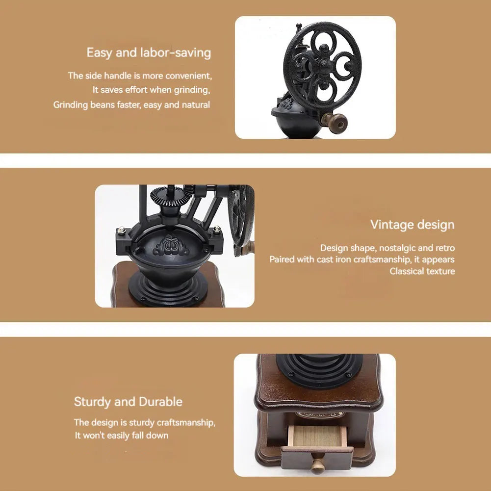 Manual Coffee Grinder Vintage Hand Coffee Grinder Portable Hand Coffee Bean