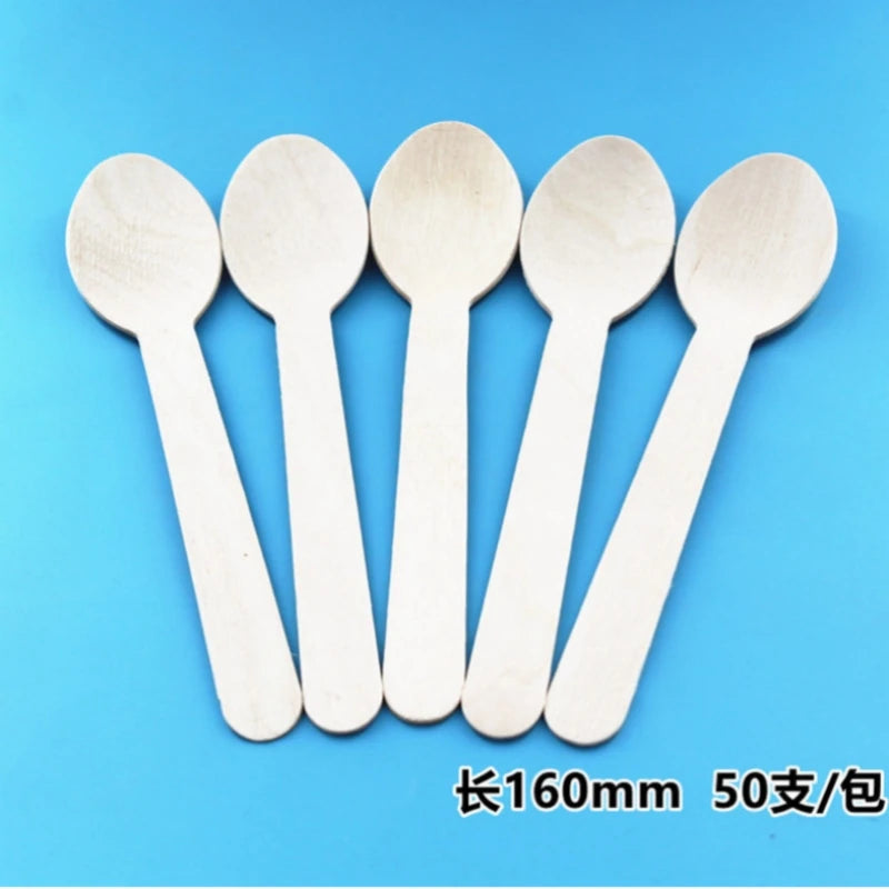 Disposable Wooden Home Use Coffee Stirrers Hot Cold Drinking Stir Beverage