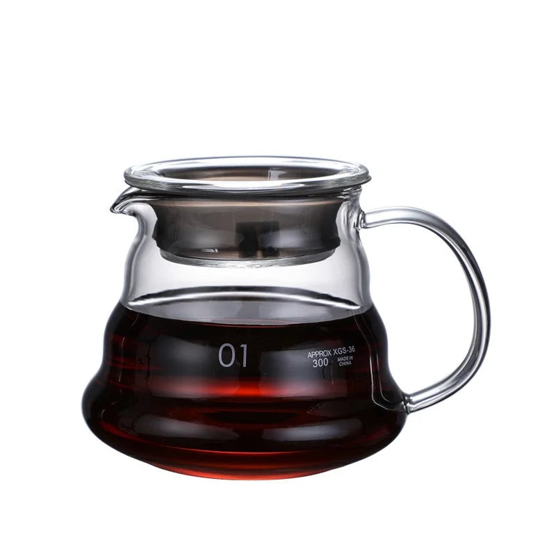 Coffee Carafe Clouds Shape Glass Kettle Sharing Pot with Lids Coffee Pot for Pour