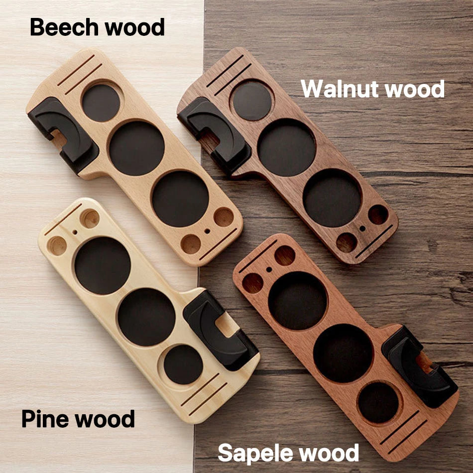 Coffee Tamper Mat Station Stand Portafilter Holder Support Base Rack