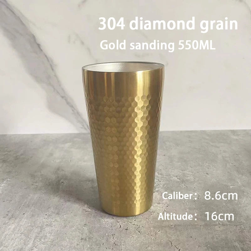 Beer Cup Coffee Cup Korean Cup Diamond Hammer Outdoor Camping Water Cup