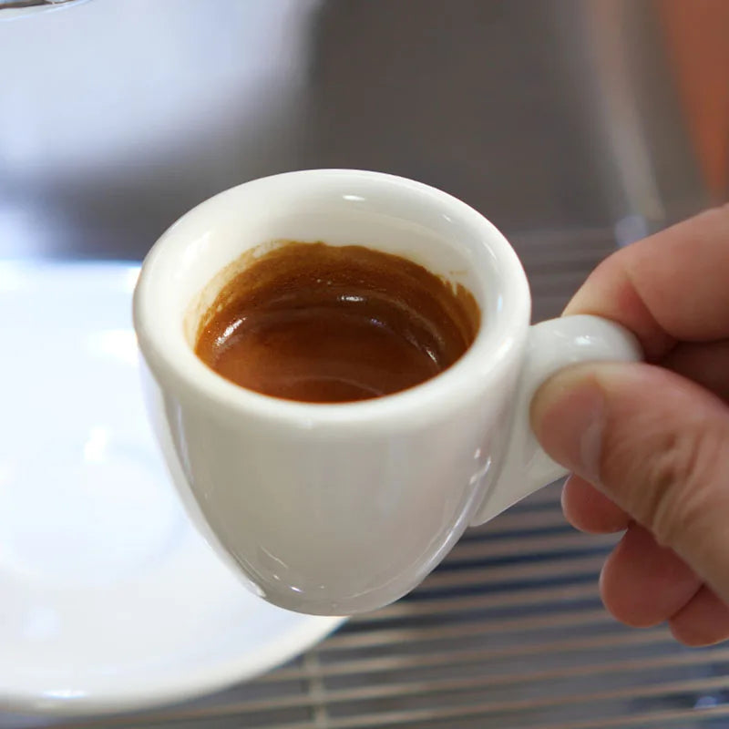 Porcelain Espresso Cup Set 50ml Cappuccino Coffee Mugs express Shots