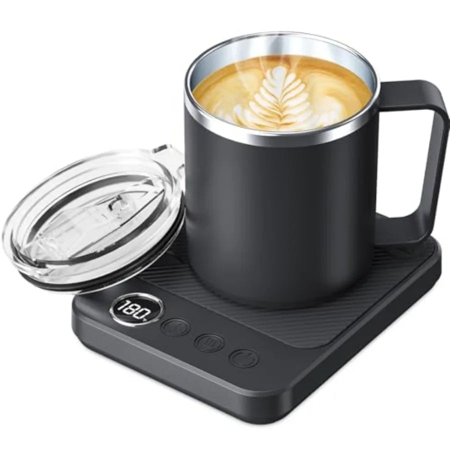 Coffee Mug Warmer and Mug Set for Desk Smart Coffee Cup Warmer with Heated Mug