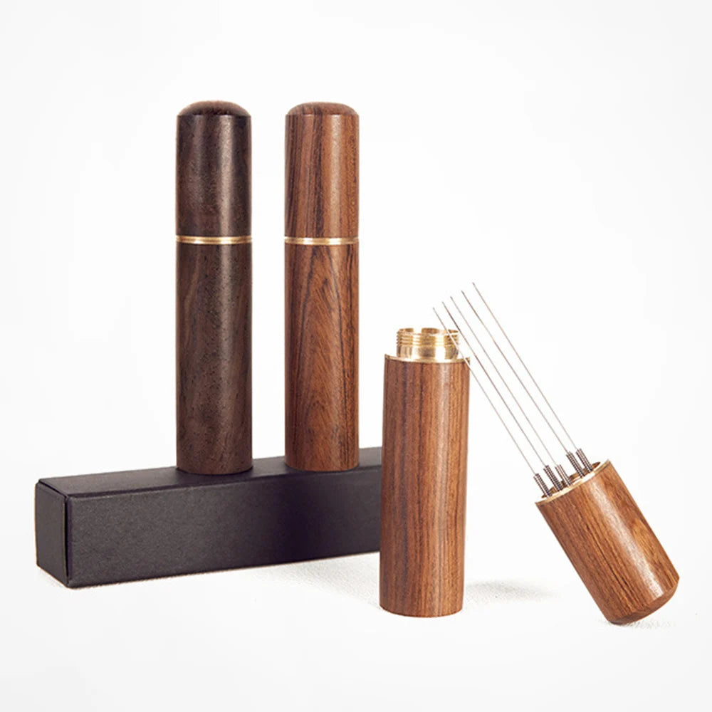 Coffee Needle Distributor Coffee Powder Stirrer Wood Handle Espresso Stirrer