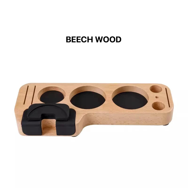 Coffee Tamper Mat Station Stand Portafilter Holder Support Base Rack