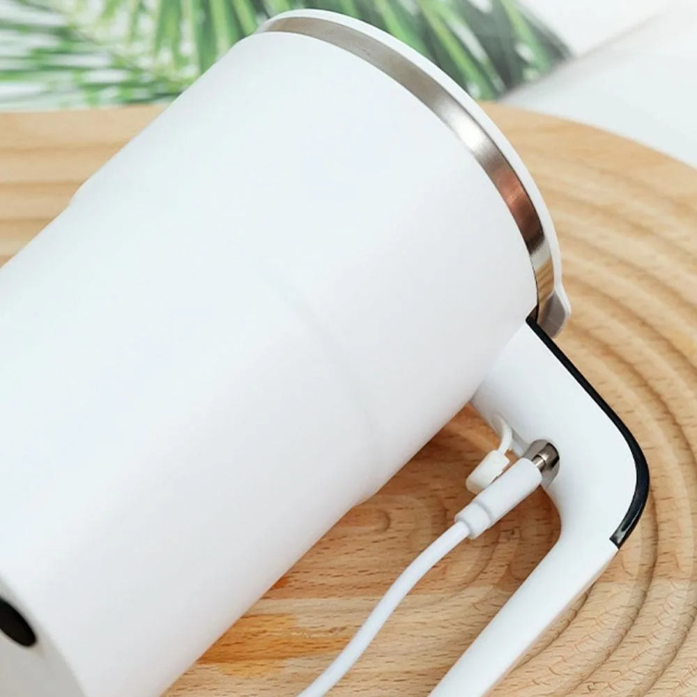 Mini Electric Coffee Cup Rotating Blender With Cover Automatic Mixing Cup Warmer