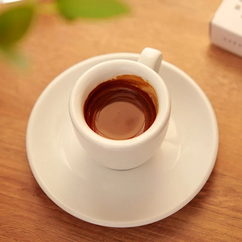 Porcelain Espresso Cup Set 50ml Cappuccino Coffee Mugs express Shots