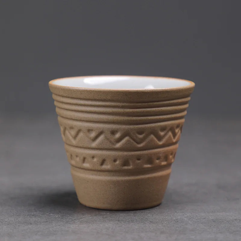 Coffee Cup Small Vintage Coarse Ceramic Concentrated Latte Cup Ceramic Tea Cup