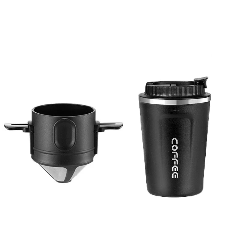 304 Stainless Steel Portable Coffee Filter Drip Coffee Tea Holder Reusable Mug
