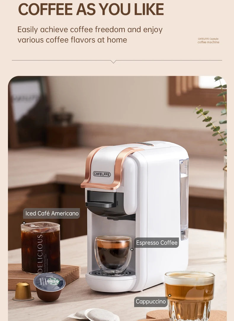CAFELFFE MK-603 Capsule Coffee Machine Hot Cold Brew Espresso Maker