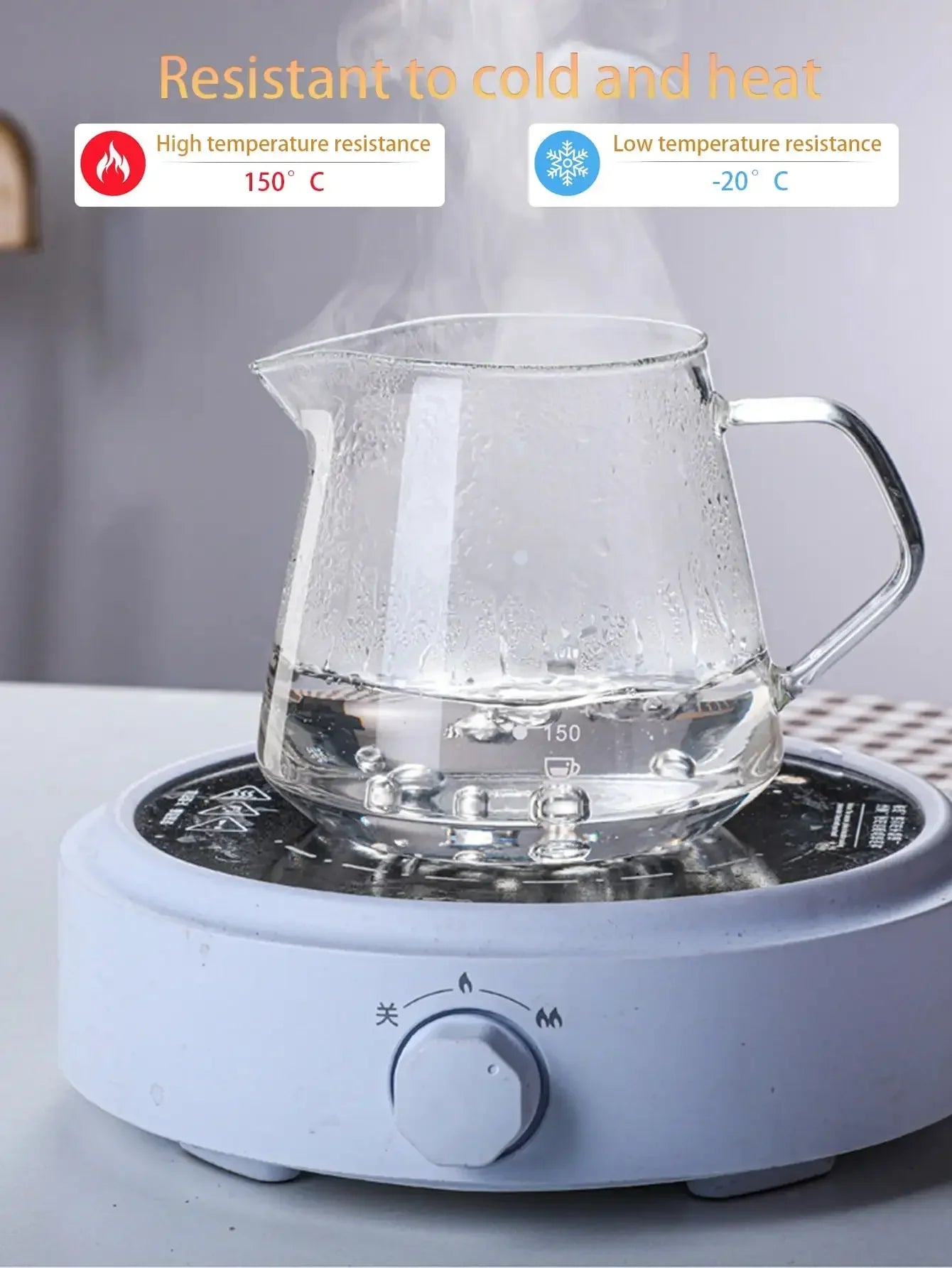 Pour Over Coffee Maker Set Glass Carafe Coffee with Glass Coffee Filter Drip Coffee